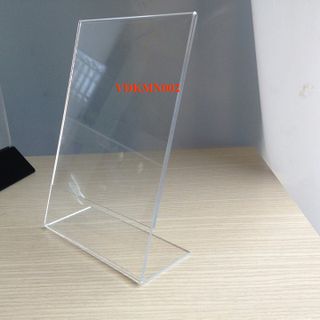 Kệ menu mica để bàn chân chữ T Tờ A4 -21x30cm