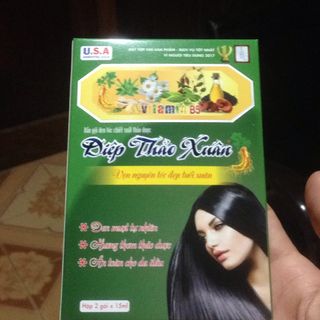 Dầu gội nhuộm đen tóc diệp thảo xuân