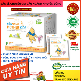Cốm Nano Motherkids Hỗ trợ Giam ho đau rát họng tăng sức đề kháng