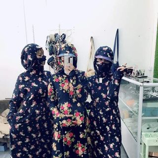 Áo chống nắng lanh dáng dài 2 lớp đẹp
