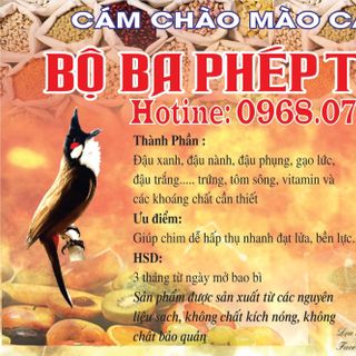 Cám chim chào mào cao cấp Bộ Ba Phép Thuật