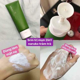Sữa rửa mặt tràm trà NARUKO Tea Tree Purifying Clay Mask Cleanser In
