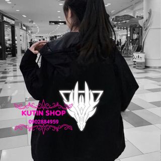 Áo khoác dù phản quang đầu rồng Size L và xl