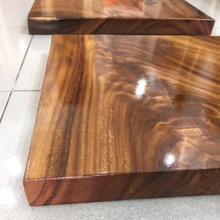 bàn cà phê vuong 50cm gỗ me tâu nguyên tấm