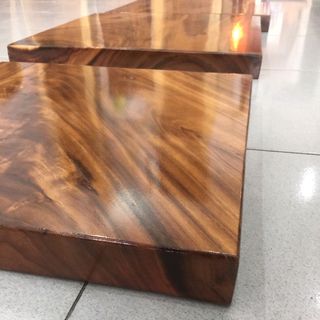 bàn cà phê vuong 50cm gỗ me tâu nguyên tấm