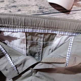 Quần short kaki nam dây kéo lưng thun