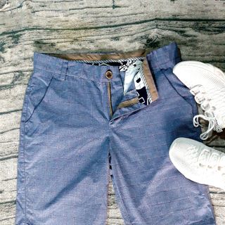 Quần short kaki nam dây kéo lưng thun