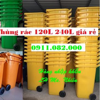 Bán sỉ thùng rác 240 lít giá rẻ tại an giang- Thùng rác nhựa giá rẻ- giá sỉ