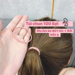 Gói 100 dây thun cột tóc
