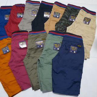 Quần short kaki nam co giãn lưng bo
