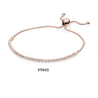 Vòng tay dây rút màu rose gold VT035