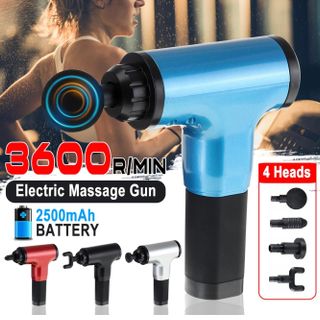 Súng Massage 4 Đầu 6 Chế Độ