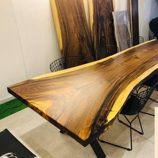 Mặt Bàn Gỗ Me Tây Nguyên Khối