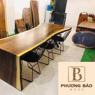Mặt Bàn Gỗ Me Tây Nguyên Khối