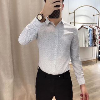 Áo sơ mi hộp dài tay thời trang