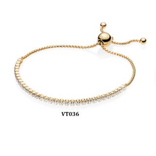 Vòng tay dây rút màu gold VT036