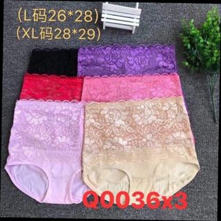Quần lót ren cạp cao phom to