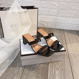 Dép gót cao hai quai ht trénd