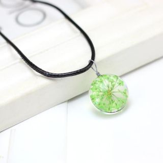 Dây chuyền 16k ép hoa khô