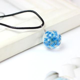 Dây chuyền 16k ép hoa khô