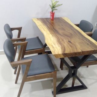 Mặt Bàn Gỗ Me Tây Nguyên Khối 1m4 rộng 60