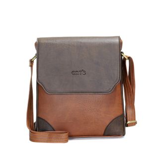 Túi Đeo Chéo Unisex CNT IPAD19 Cao Cấp Bò Đậm