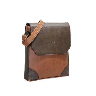 Túi Đeo Chéo Unisex CNT IPAD19 Cao Cấp Bò Đậm