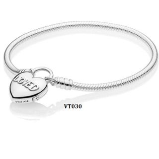 Sỉ vòng tay cơ bản mix charm KHÓA RỜI CHỮ LOVE VT030 giá sỉ