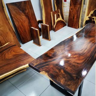 Mặt Bàn Gỗ Me Tây Nguyên Khối D 2m rộng 068