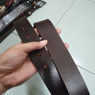 Thắt lưng dây nịt da bò khóa inox