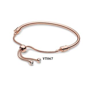 Vòng tay dây rút rose gold dáng cứng VT067