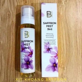 Xịt Khoáng Tinh Chất Saffron Mist 3in1 cao cấp sản xuất tại Hàn Quốc - BS Cosmestic 120ml