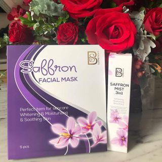 Xịt Khoáng Tinh Chất Saffron Mist 3in1 cao cấp sản xuất tại Hàn Quốc - BS Cosmestic 120ml