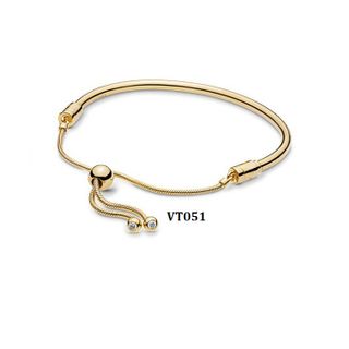 Vòng tay cứng dây rút mẫu gold 3 size VT051