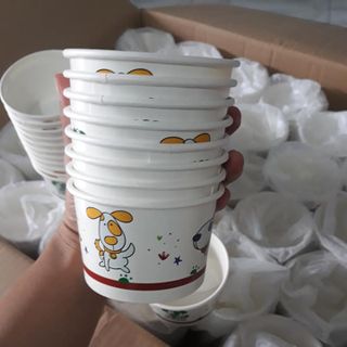 Ly giấy đựng kem tươi kem viên kem khói