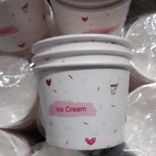 Ly giấy đựng kem tươi kem viên kem khói