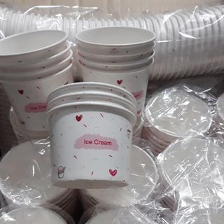 Ly giấy đựng kem tươi kem viên kem khói