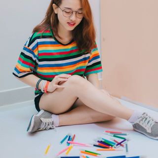 Áo cotton sọc