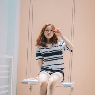 Áo cotton sọc