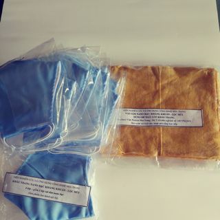 NANO BẠC - VẢI TẨM NANO BẠC KHÁNG KHUẨN  - LỌC MÙI DÙNG ĐỂ MAY LÓT KHẨU TRANG