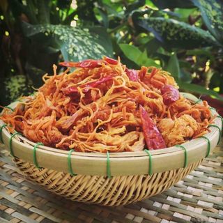 Khô gà bơ tỏi MÓN MỚI LẠ NGON