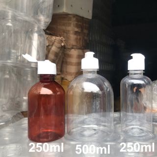 Vỏ chai nhựa vòi ấn giọt 500ml