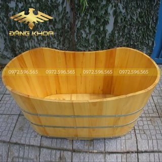 BỒN TẮM GỖ THÔNG DÀI 120CM