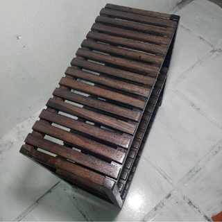 KỆ GỖ ĐỂ GIÀY DÉP KLV KIỂU HÀN QUỐC,GỖ WENGE,3 TẦNG, NGANG 60CM, ĐA NĂNG NÂU ĐEN