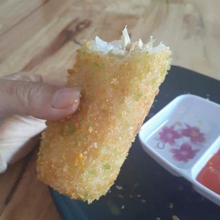 Gà bó xôi chiên giòn