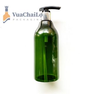 Vỏ chai nhựa Pet 300ml xanh rêu nắp ấn giọt giá sỉ