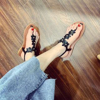 Giày sandal hoa xinh s