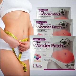 Miếng dán tan mỡ bụng Mymi Wonder Patch Hàn Quốc - Hộp gồm 5 miếng dán hàng loại mới giá sỉ