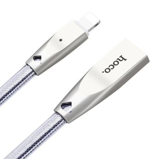 Cáp Sạc nhanh 24A Hoco U9 Lightning Ngắt Điện Thông Minh 2M