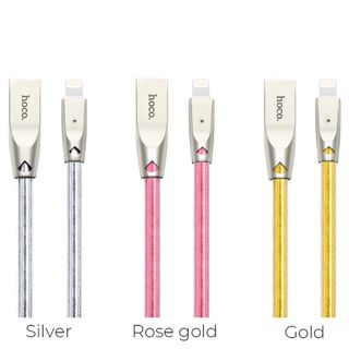Cáp Sạc nhanh 24A Hoco U9 Lightning Ngắt Điện Thông Minh 2M